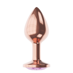 Анальная Пробка Diamond Amethyst Shine L Розовое Золото 4025-02lola