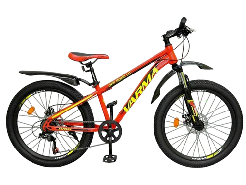 Велосипед 24" Varma OFF-ROAD 1.0 р.13" 7ск.  ст.  красный