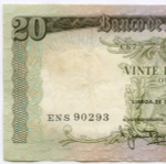 Банкнота Португалия 20 эскудо 1964 год ENS 90293. VF-XF