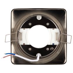 KL71 BK /1 (к) Светильник ЭРА под лампу Gx53 квадр.,220V, 13W,черный металл | Встраиваемые светильники Для ламп GX53