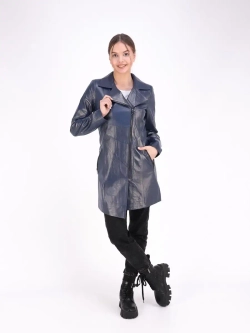 Женский кожаный плащ/натуральная кожа/Турция