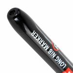 Маркер с длинным наконечником многофункциональный разметочный для труднодоступных мест, НАБОР 3 шт., ЧЕРНЫЕ, 1 мм, BRAUBERG UNIVERSAL,152541