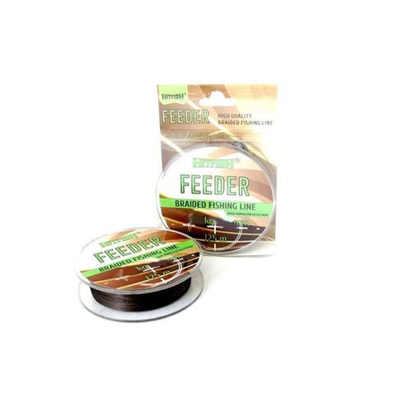 Шнур HITFISH FEEDER BRAID 4X 125м 0.15, коричневая
