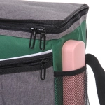 Термосумка 15 л, 30*20*25 см, WM799-2, серый-зелёный