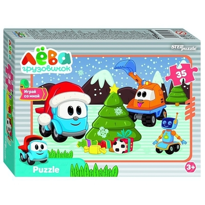 Пазл 35эл. "Грузовичок Лёва. Друзья" (Степ пазл)