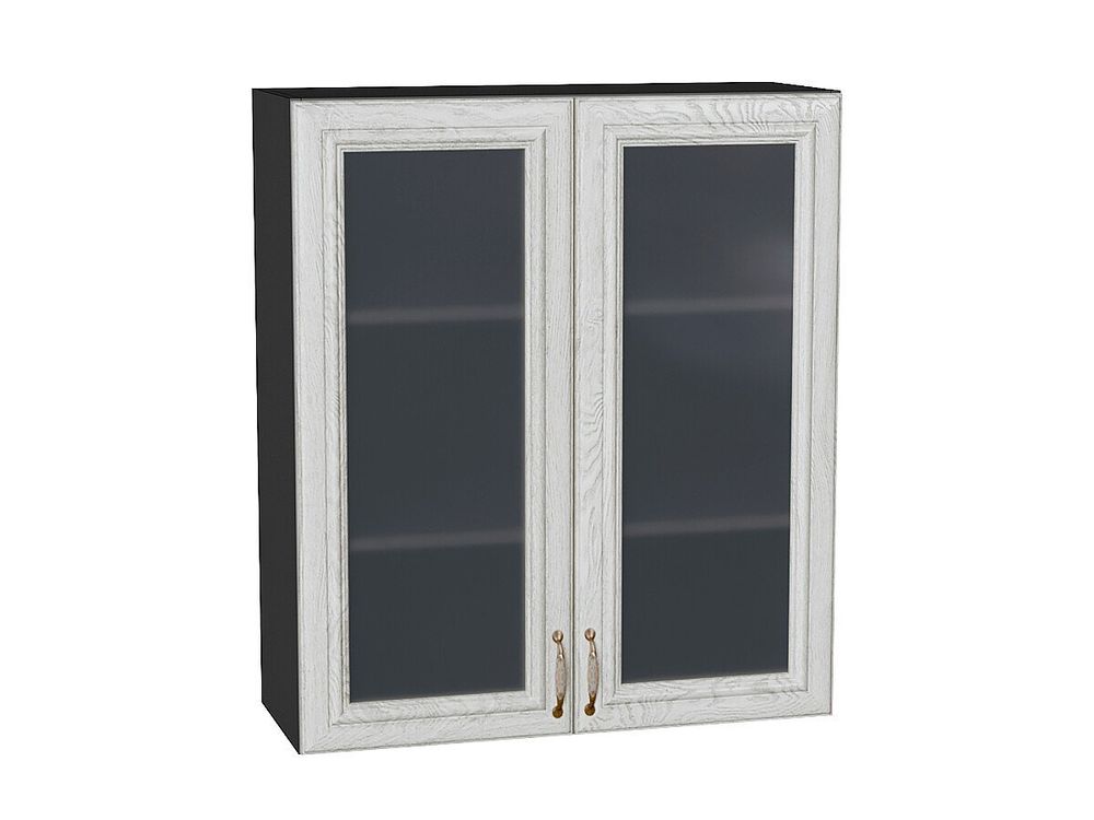 Шкаф верхний с 2-мя остекленными дверцами Шале