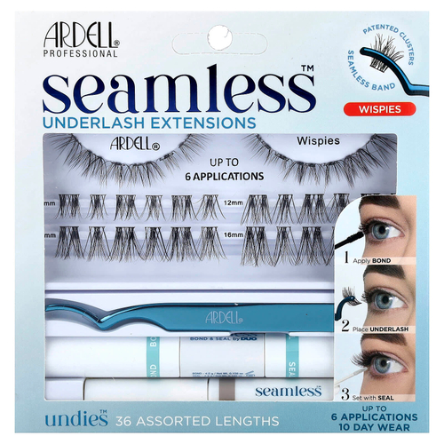 Ardell, Seamless ™, набор для наращивания Underlash, Wispies, набор из 39 предметов