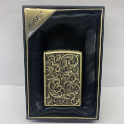 подарочная бензиновая зажигалка Zorro "Узор", серебристый