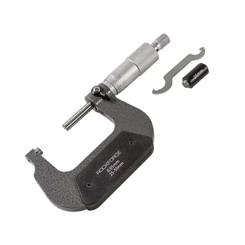 Микрометр (25-50мм, 0.01мм), в футляре RockForce##Rock FORCE RF-5096P9050