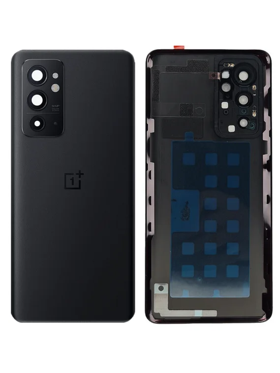 Задняя крышка для OnePlus 9RT черная (Dark Matter) со стеклом камеры