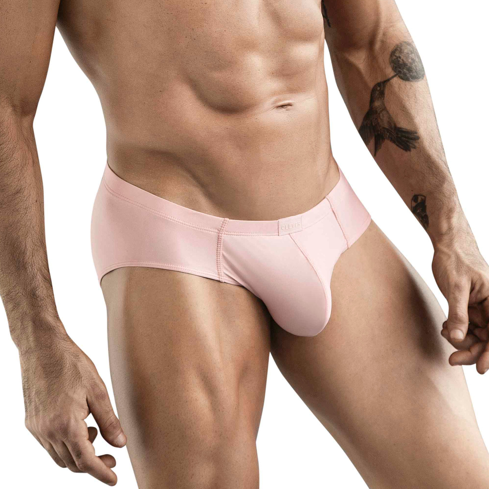 Мужские трусы брифы розовые Clever Moda MAYA BRIEF 178106