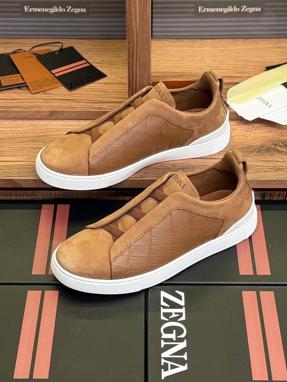 Кеды Zegna Triple Stitch