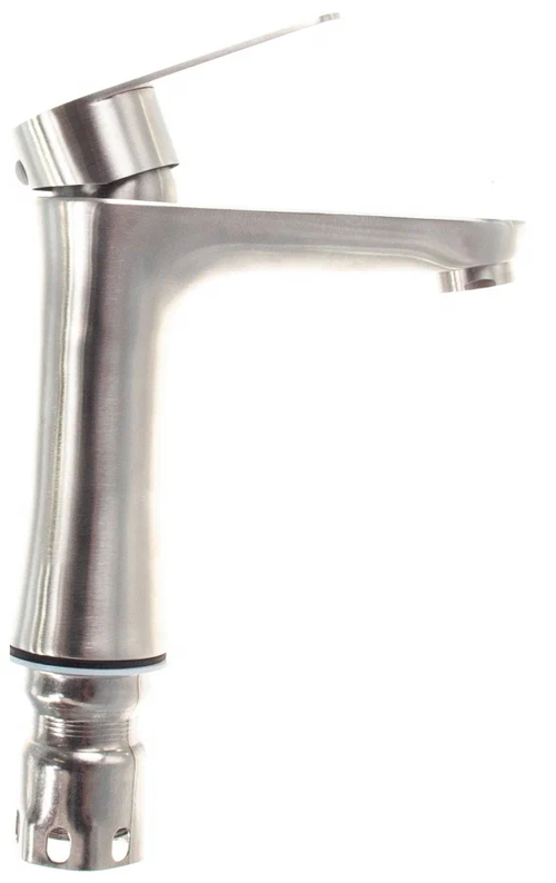 Смеситель для умывальника с гайкой (нерж) (1/10) Ledeme L71002