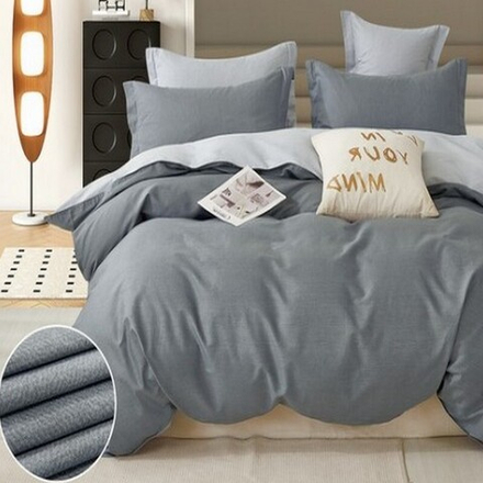 Комплект постельного белья "О. GRAFIT СВЕТЛЫЙ", сатин, 100% хлопок. Пододеяльник и наволочки на молнии!!!