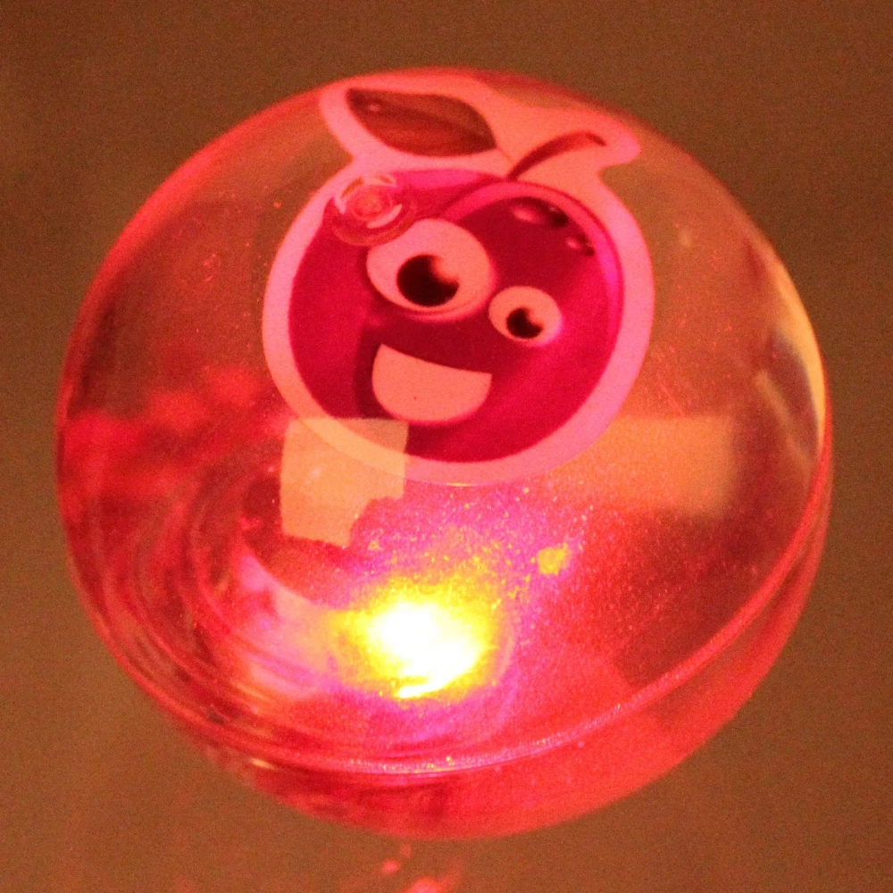 Мяч 6,5 см «Фрукты» (попрыгун с водой и подсветкой) СТИКЕР НА ВЛОЖЕНИЕ