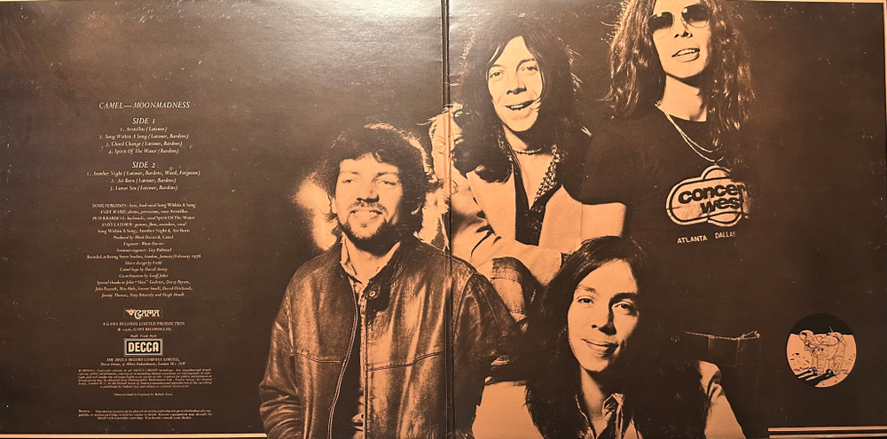 Camel - Moonmadness (Франция 1976г.)