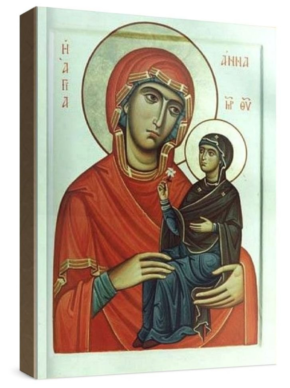 Анна праведная, мать Богородицы (рукописная икона)