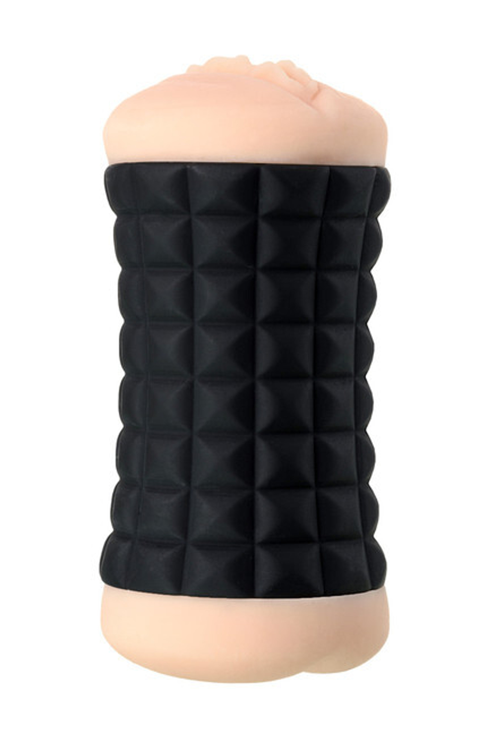 Двусторонний мастурбатор (вагина+анус) JANICE (Цвет: телесный с черным)