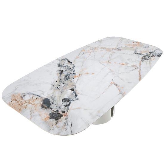 Обеденный стол 1135/DT957 из керамики в мраморной отделке Oval Barrel Испания