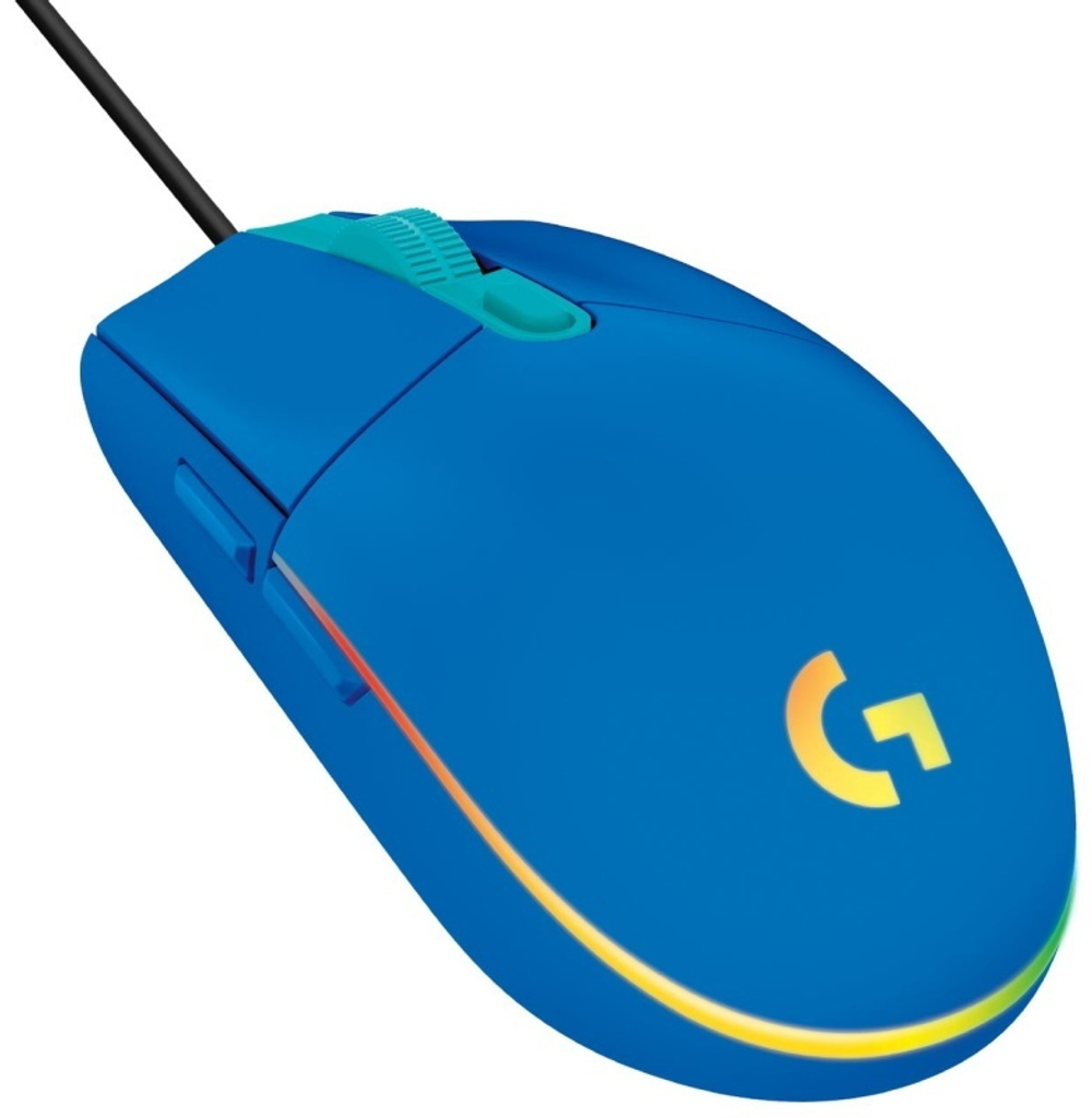 Мышь Logitech G102 Lightsync L910-005801 синий
