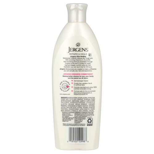 Jergens, Ultra Healing, увлажняющее средство для очень сухой кожи, 295 мл (10 жидк. унц.)