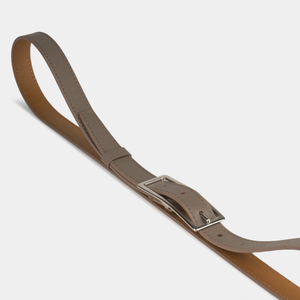 Ремень женский 20 мм из кожи сафьяно, бежевого цвета