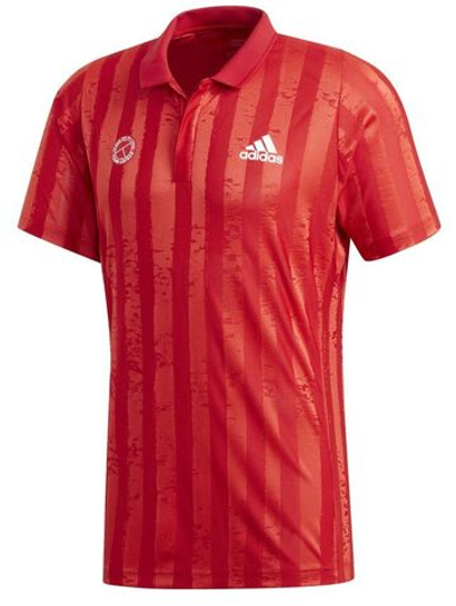 Теннисное поло Adidas Freelift Polo ENG M - scarlet/white