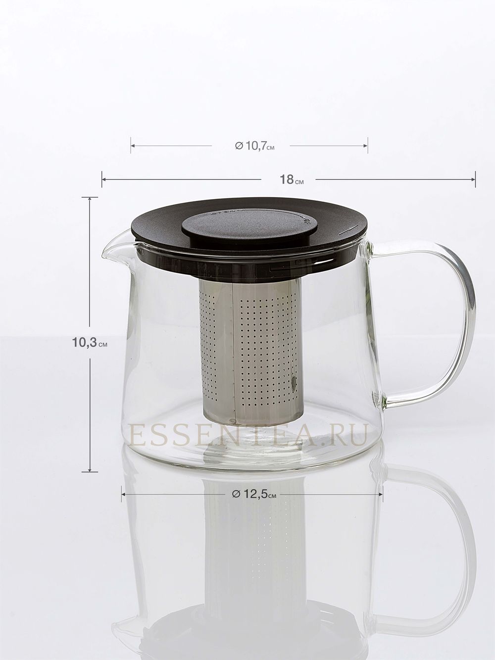 Чайник стеклянный "Брунн" с колбой 1000 мл