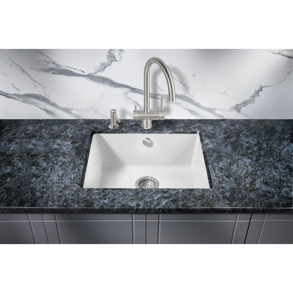 Мойка для кухни MILACIO Leon 55 Cuarzo MC.77082, белый