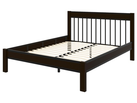 Кровать Форвард АГАТА 160, черный/шоколад