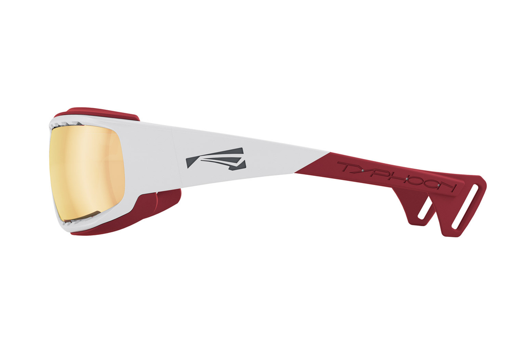 Спортивные очки LiP Typhoon / Gloss White - Red / PC Photochromic / ecLiPse™ Series ML Red Brown