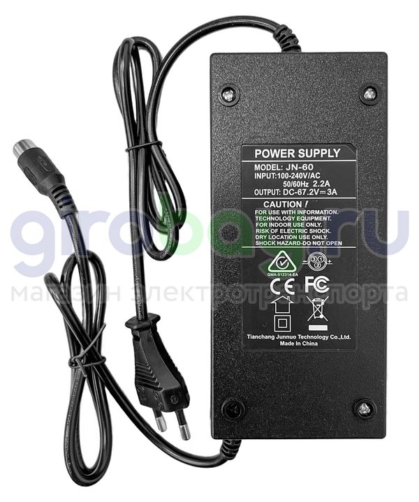 Зарядное устройство 60V/3A для электровелосипеда Minako V8/V12/V2 фото №2