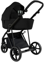 Детская коляска Roan Sol 2.0 3 в 1 с автокреслом Tutis Elo Lux EduSky Black SLL/30/T Caviar Black/Black/руч.Black