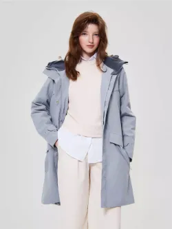 Парка женская ИША (ISHA) NORPPA голубая глина