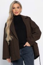 Пальто-пиджак (шоколад) Б15088-7М LT Collection