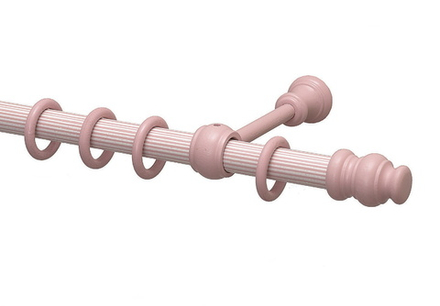 Штанга деревянная d28 мм, цвет батист розовый