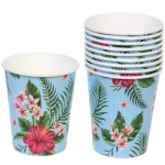 Стакан бумажный 0,2л в наборе 10 шт «Тропическое настроение»