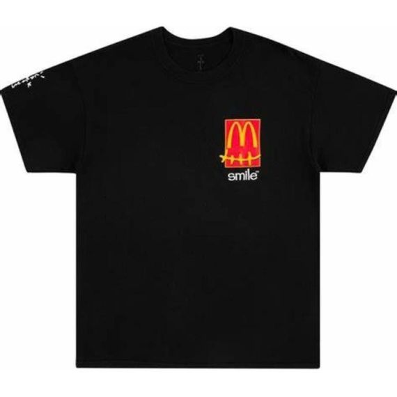 Travis Scott Cactus Jack x McDonald Smile T-Shirt T