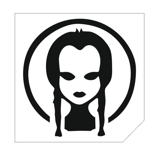 Трафарет для блеск-тату 6*6 уэнсдэй 776Р