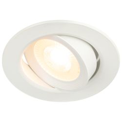 KL LED 22A-5 3K WH Светильник ЭРА светодиодный круглый поворотн. LED SMD 5W 3000K, белый