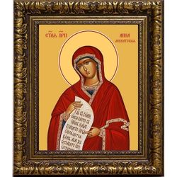 Анна Левкатская преподобная. Икона на холсте.