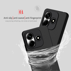 Тонкий жесткий чехол от Nillkin для смартфона Xiaomi Redmi Note 14 5G, серия Super Frosted Shield