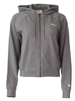Женская Кофта теннисная Wilson Team Zip - medium gray heather