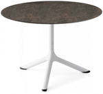 Столик ламинированный кофейный Scab Design Tripe, белый, кортен