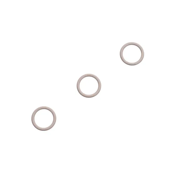 Кольцо для бретели серебристый пион 10 мм