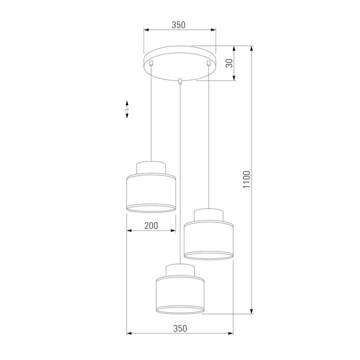 Подвесная люстра TK Lighting 2594 Duo