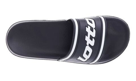 Сланцы Lotto Midway Slide - all black//all white