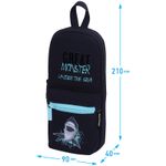 Пенал мягкий прямоугольный 1 отделение 210х90х40 Berlingo Shark monster, ткань