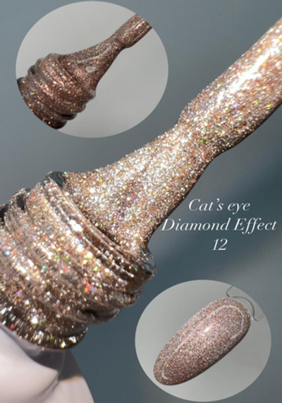 Гель-лак FOR YOU Cat's eye DIAMOND № 12
