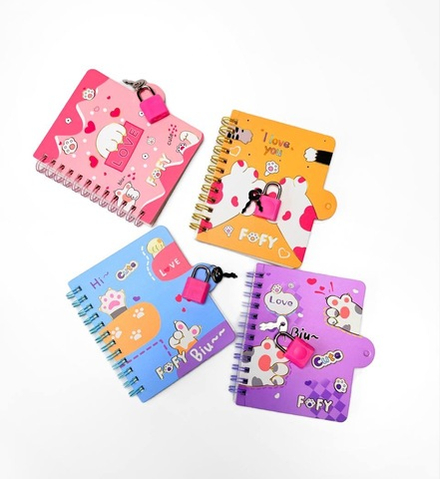 Блокнот с замочком 11 см оптом